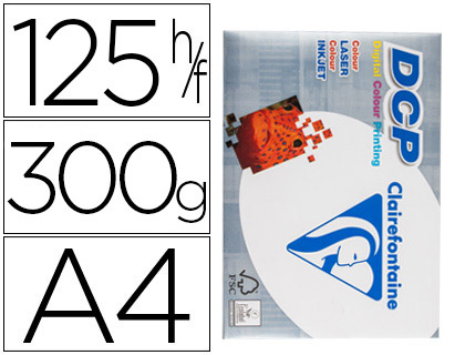 125h papel fotocopiadora Clairefontaine DCP A4 300g/m²